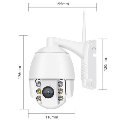 QX2 4G (US Version) 1080P HD 360 Degrees Panoramic Day and Night Full-color Waterproof Smart Camera, Support Motion Detection / Two-way Voice / TF Card, US Plug - Security by buy2fix | Online Shopping UK | buy2fix