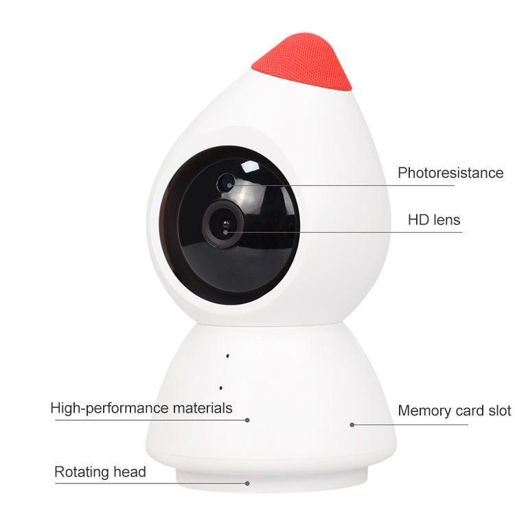 YT43 2 Million Pixels HD Wireless Indoor Home Little Red Riding Hood Camera, Support Motion Detection & Infrared Night Vision & Micro SD Card(EU Plug) - Security by buy2fix | Online Shopping UK | buy2fix