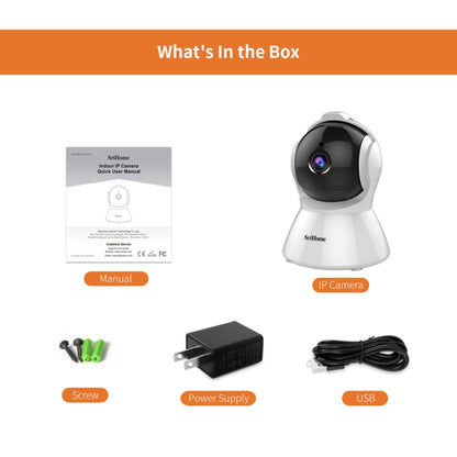 SriHome SH025 2.0 Million Pixels 1080P HD AI Auto-tracking IP Camera, Support Two Way Audio / Motion Tracking / Humanoid Detection / Night Vision / TF Card, US Plug - Security by SriHome | Online Shopping UK | buy2fix