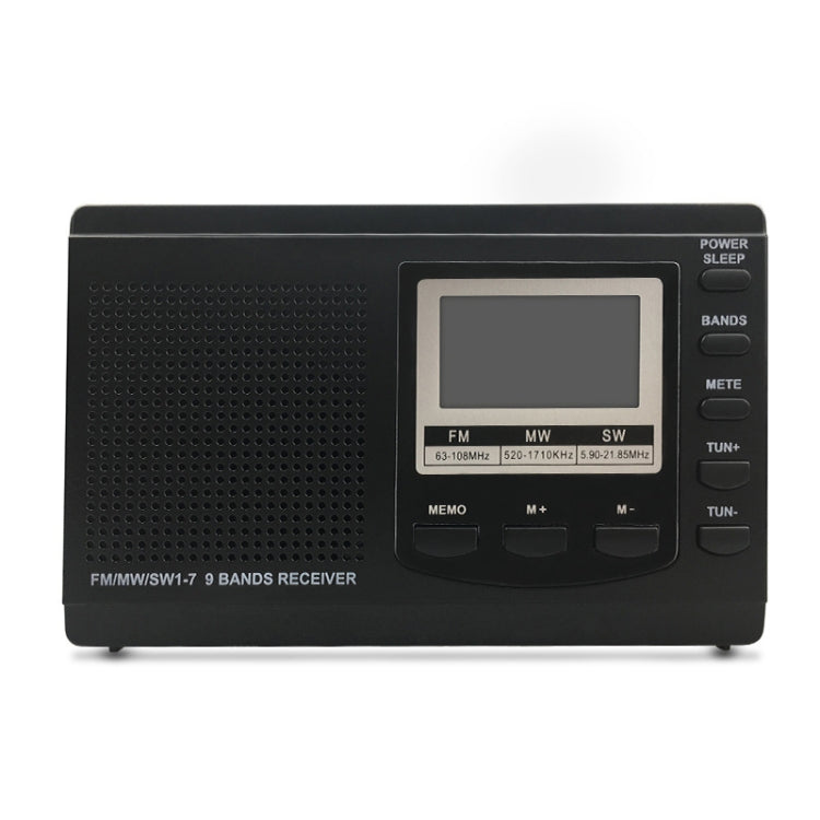 HRD-310 Portable FM AM SW Full Band Digital Demodulation Radio (Black) - Radio Player by buy2fix | Online Shopping UK | buy2fix