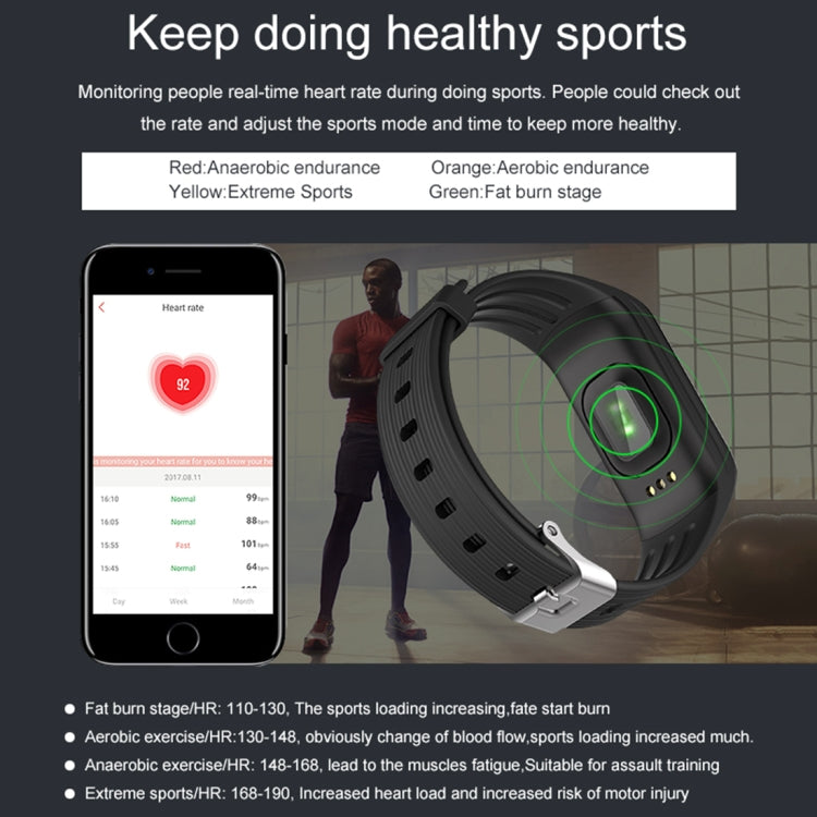 TLW B3 Fitness Tracker 0.66 inch OLED Screen Wristband Smart Bracelet, IP67 Waterproof, Support Sports Mode / Continuous Heart Rate Monitor / Sleep Monitor / Information Reminder(Black) - Smart Wear by buy2fix | Online Shopping UK | buy2fix