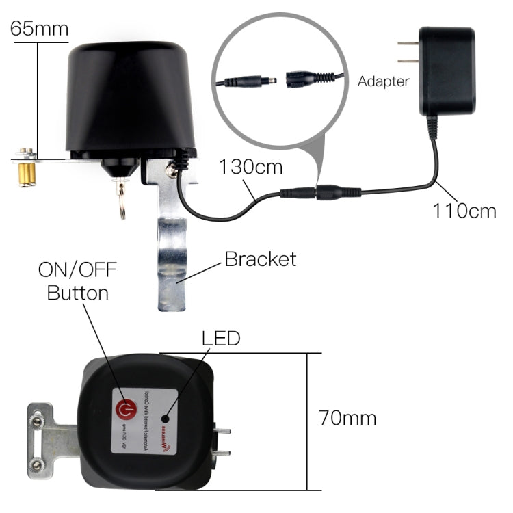 Garden Irrigation Control WIFI Smart Water Gas Valve Switch - Consumer Electronics by buy2fix | Online Shopping UK | buy2fix