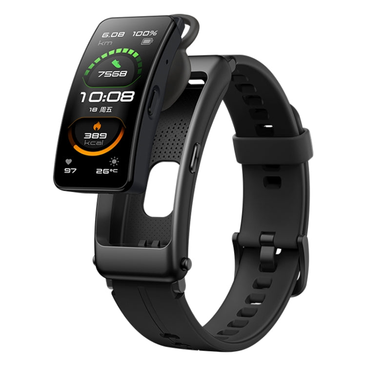 Original Huawei Band B6 FDS-B19 1.53 inch AMOLED Screen IP57 Waterproof Smart Bluetooth Earphone Wristband Bracelet, Sport Version, Support Heart Rate Monitor / Information Reminder / Sleep Monitor (Obsidian Black) - Wearable Devices by Huawei | Online Shopping UK | buy2fix