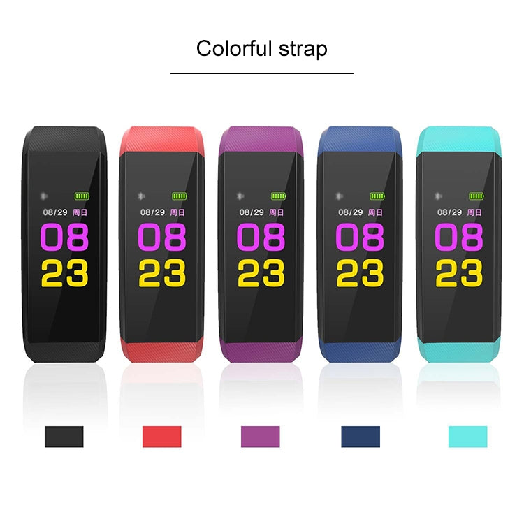 115Plus 0.96 inches OLED Color Screen Smart Bracelet,Support Call Reminder /Heart Rate Monitoring /Blood Pressure Monitoring /Sleep Monitoring /Sedentary Remind(Purple) - Smart Wear by buy2fix | Online Shopping UK | buy2fix