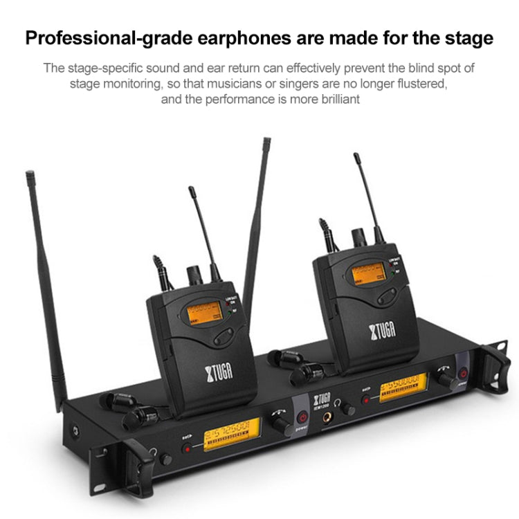 IEM1200 Wireless Transmitter 2 Bodypack Stage Singer In-Ear Monitor System(US Plug) - Consumer Electronics by buy2fix | Online Shopping UK | buy2fix