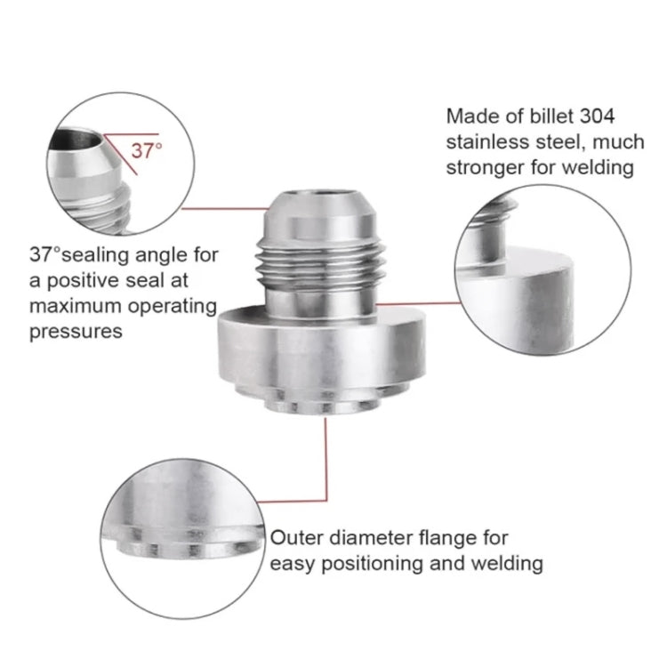 AN4 Car Oil Pipe Joint Breathable Pot Connector - In Car by buy2fix | Online Shopping UK | buy2fix