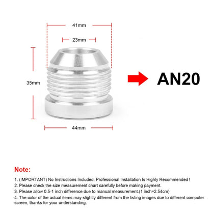 AN20 Car Oil Pipe Joint Breathable Pot Connector - In Car by buy2fix | Online Shopping UK | buy2fix