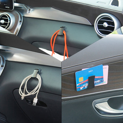 2 Pair Adhesive Car Mini Hook Card Holder - Auto Fastener & Clips by buy2fix | Online Shopping UK | buy2fix