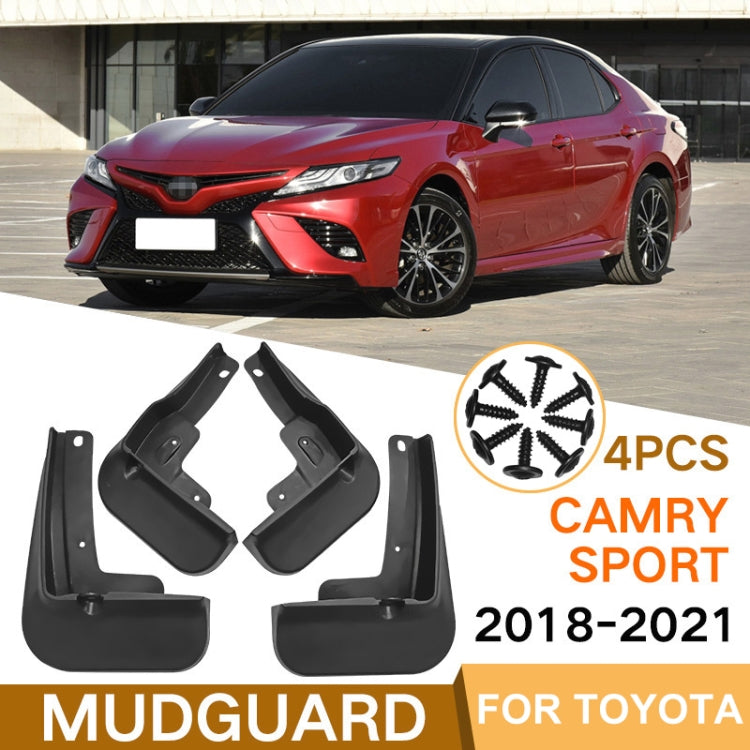 For Toyota Camry Sport 2018-2021 4pcs/Set Car Auto Soft Plastic Splash Flaps Fender Guard - Mudguards by buy2fix | Online Shopping UK | buy2fix