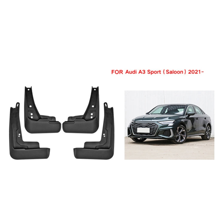 For Audi A3 Sedan Sport 2021 4pcs/Set Car Auto Soft Plastic Splash Flaps Fender Guard - Mudguards by buy2fix | Online Shopping UK | buy2fix