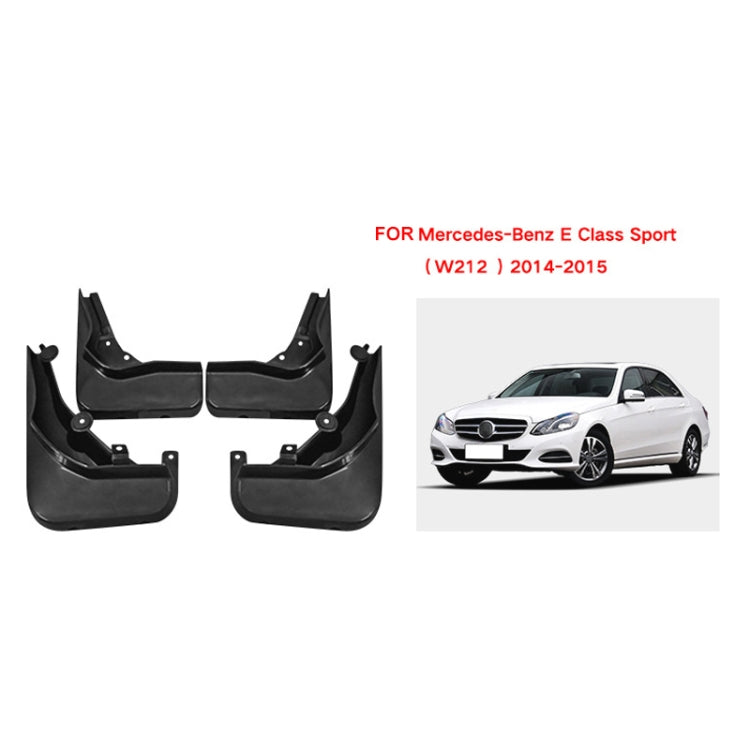 For Mercedes-Benz E-class Sport 2014-2015 4pcs/Set Car Auto Soft Plastic Splash Flaps Fender Guard - Mudguards by buy2fix | Online Shopping UK | buy2fix