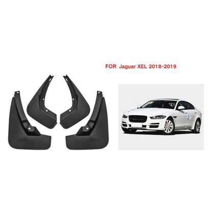 For Jaguar XEL 2018-2019 4pcs/Set Car Auto Soft Plastic Splash Flaps Fender Guard - Mudguards by buy2fix | Online Shopping UK | buy2fix