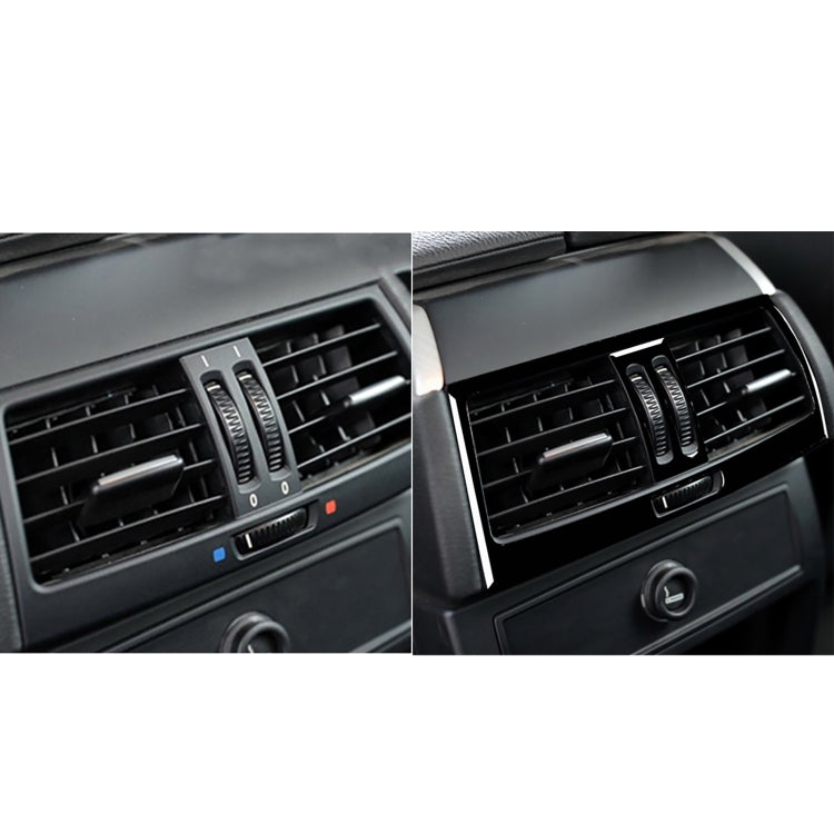 Car Rear Seat Air Vent Type B Decorative Sticker for BMW E70 X5 / E71 X6 2009-2013, Left and Right Drive Universal(Black) - In Car by buy2fix | Online Shopping UK | buy2fix