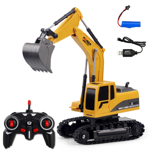 258-1 5 Channel 2.4G 1/24RC Remote-controlled Engineering Plastic Excavator Charging RC Car - RC Cars by buy2fix | Online Shopping UK | buy2fix