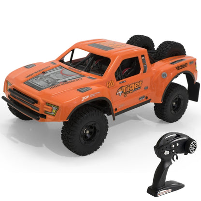 FY-08 Brushless Version 2.4G Remote Control Off-road Vehicle 1:12 Four-wheel Drive Short Truck High-speed Remote Control Car, EU Plug (Orange) - RC Cars by buy2fix | Online Shopping UK | buy2fix