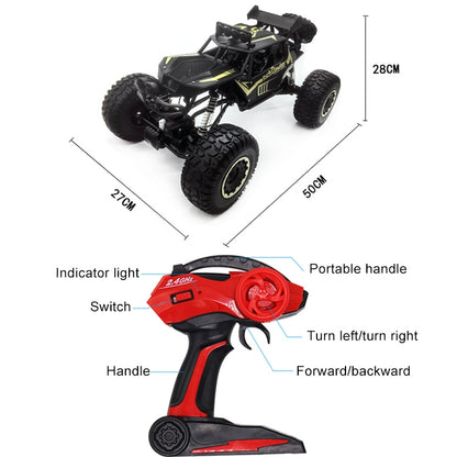 1:8 Alloy Remote Control Climbing Car Off-road Vehicle Toy (Black) - RC Cars by buy2fix | Online Shopping UK | buy2fix