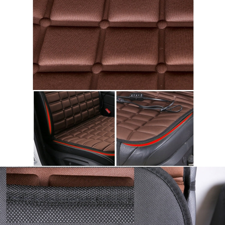 12V Heated Car Seat Cushion Cover Seat Heater Warmer Winter Car Cushion Car Driver Heated Seat Cushion(Black) - Seat Accessories by buy2fix | Online Shopping UK | buy2fix