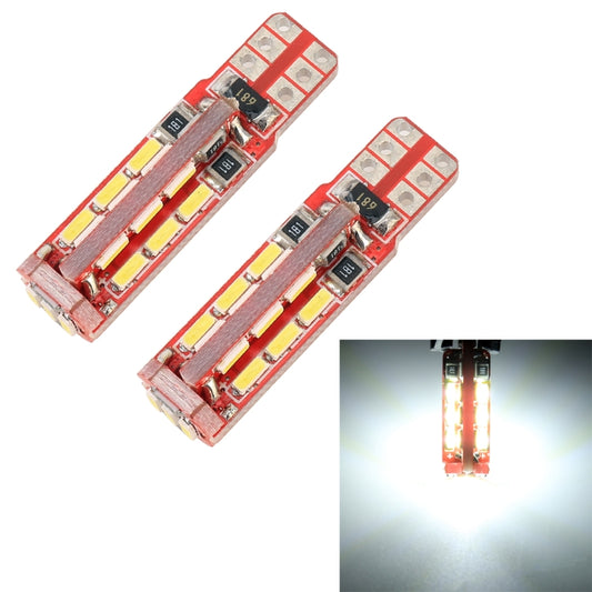 2 PCS T10 / W5W / 168 / 194 DC12V / 2.8W / 6000K / 200LM 27LEDs SMD-4014 Car Clearance Light(White Light) - Clearance Lights by buy2fix | Online Shopping UK | buy2fix