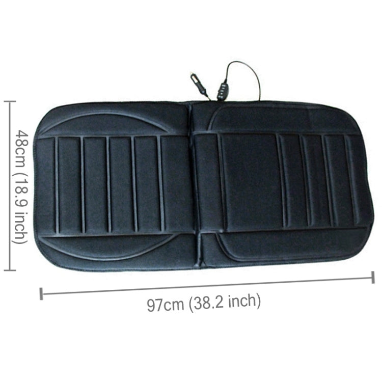 12V Winter Warmer Car Seat Electrical Heating Cushion Pad(Black) - Seat Accessories by buy2fix | Online Shopping UK | buy2fix