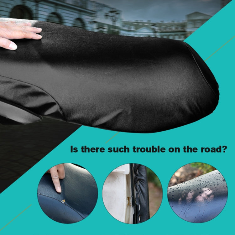 Waterproof Motorcycle Black Leather Seat Cover Prevent Bask In Seat Scooter Cushion Protect, Size: XXL, Length: 66-73cm; Width: 27-38cm - Seat Covers by buy2fix | Online Shopping UK | buy2fix