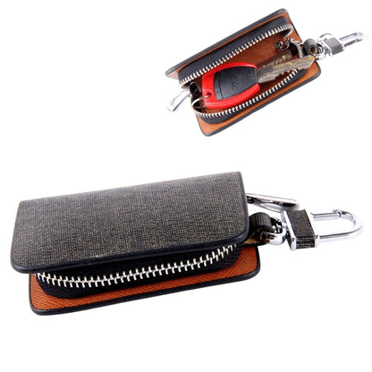 Universal Leather Knead Skin Texture Waist Hanging Zipper Wallets Key Holder Bag (No Include Key)(Black) - Car Key Cases by buy2fix | Online Shopping UK | buy2fix