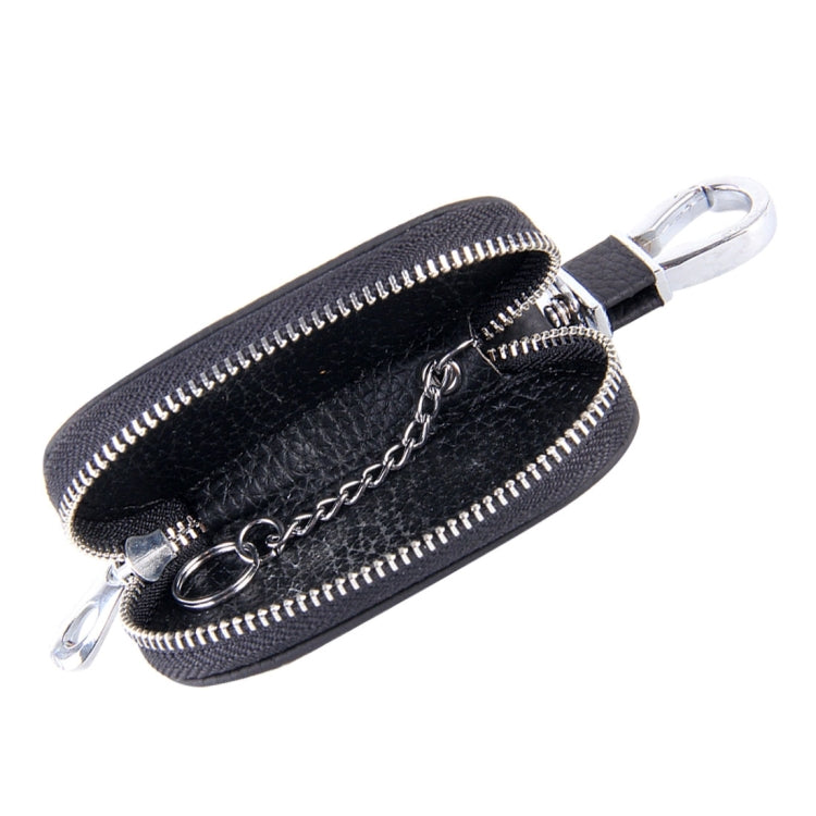 Universal Leather Crocodile Texture Waist Hanging Zipper Wallets Key Holder Bag (No Include Key)(Black) - Car Key Cases by buy2fix | Online Shopping UK | buy2fix