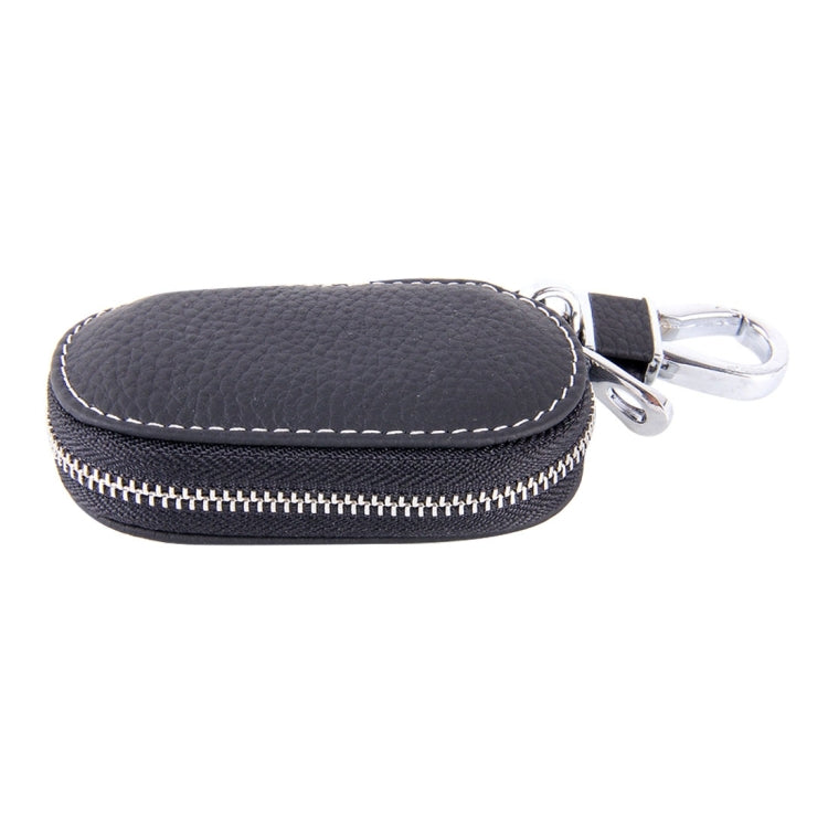 Universal Leather Crocodile Texture Waist Hanging Zipper Wallets Key Holder Bag (No Include Key)(Black) - Car Key Cases by buy2fix | Online Shopping UK | buy2fix