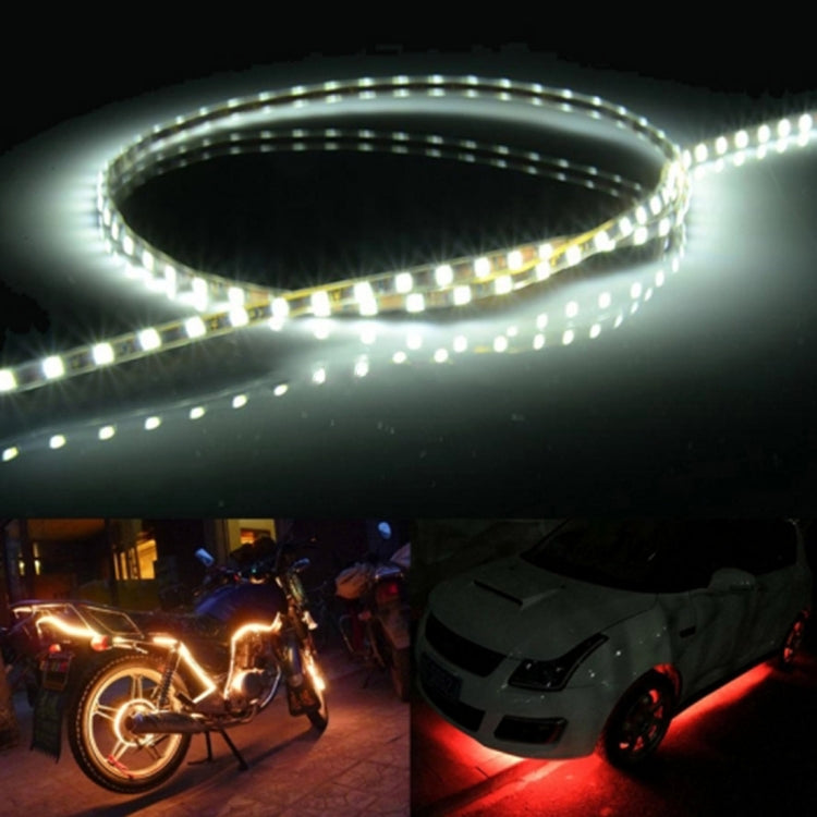 5 PCS 45 LED 3528 SMD Waterproof Flexible Car Strip Light for Car Decoration, DC 12V, Length: 90cm(White Light) - Decorative Lights by buy2fix | Online Shopping UK | buy2fix