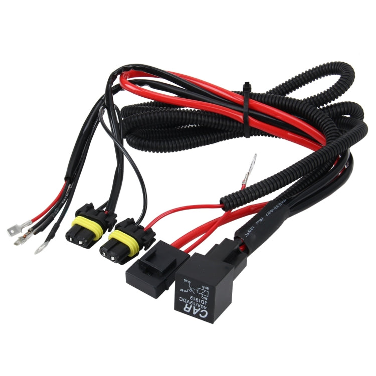 DC 12V 40A H3 Bulb Strengthen Line Group HID Xenon Controller Cable Relay Wiring - Wires by buy2fix | Online Shopping UK | buy2fix