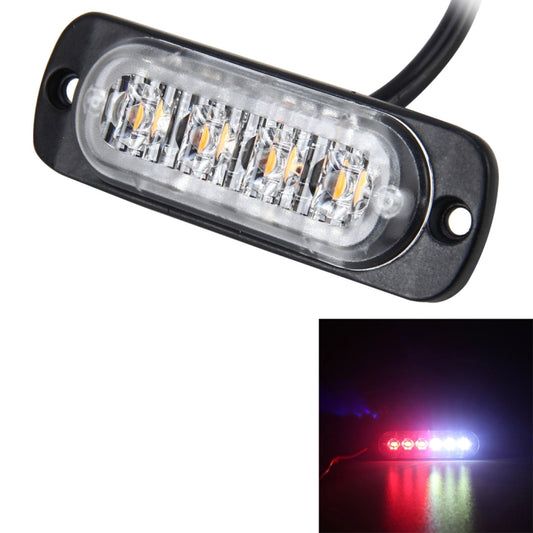 DC 12V-24V 2W 4LEDs SMD-2835 Lamps 17 Flash Patterns 3 Lines Car Flash Lamp Waterproof Car Truck Emergency Strobe Flash Warning Light, Cable Length: 90cm - Warning Lights by buy2fix | Online Shopping UK | buy2fix