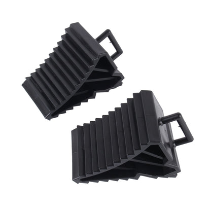 2 PCS Solid Rubber Wheel Chock with Handle - Car Road Trouble Clearer by buy2fix | Online Shopping UK | buy2fix