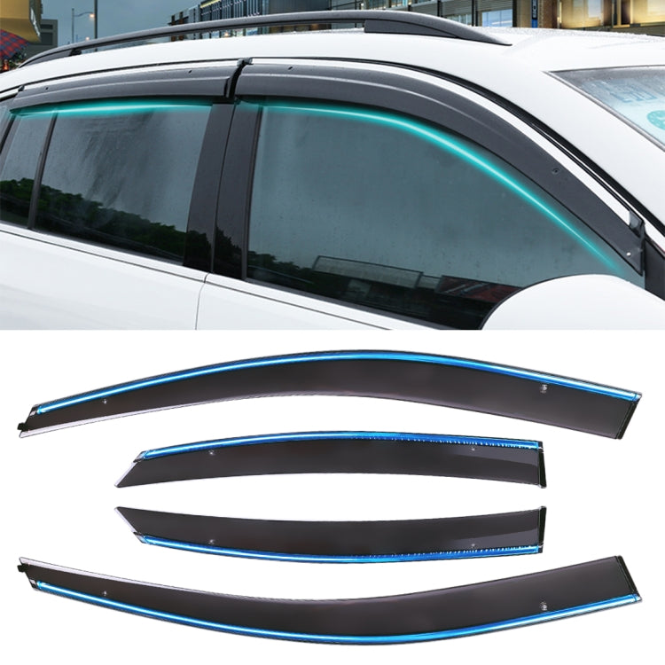 4 PCS Window Sunny Rain Visors Awnings Sunny Rain Guard for Ford Focus 2005-2011 Version Classic Style Sedan - Window Foils & Solar Protection by buy2fix | Online Shopping UK | buy2fix