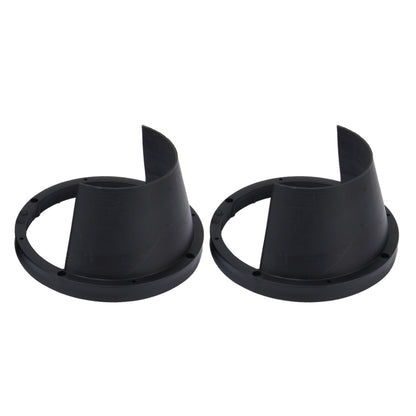 2 PCS 6.5 inch Car Auto Loudspeaker Plastic Waterproof Cover with Protective Cushion Pad, Inner Diameter: 14.5cm(Black) - In Car by buy2fix | Online Shopping UK | buy2fix