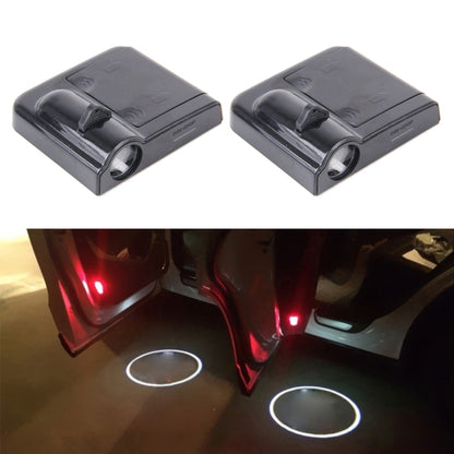 2 PCS LED Ghost Shadow Light, Car Door LED Laser Welcome Decorative Light, Display Logo for Volvo Car Brand(Black) - Door Lights by buy2fix | Online Shopping UK | buy2fix