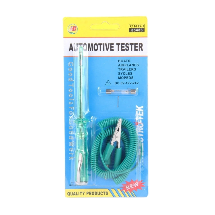 CNJB-85486 Circuit Tester and Electrical Voltage Detector Pen Set With Crocodile Clip And Replaceable Lamp 6-24V, Wire Length: 80cm - In Car by buy2fix | Online Shopping UK | buy2fix