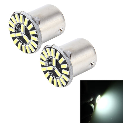 2 PCS 1156/BA15S 1W 50 LM 6000K Car AutoTurn Light with 19 SMD-4014 LED Lamps, DC 12V(White Light) - Arrow Turn Lights by buy2fix | Online Shopping UK | buy2fix