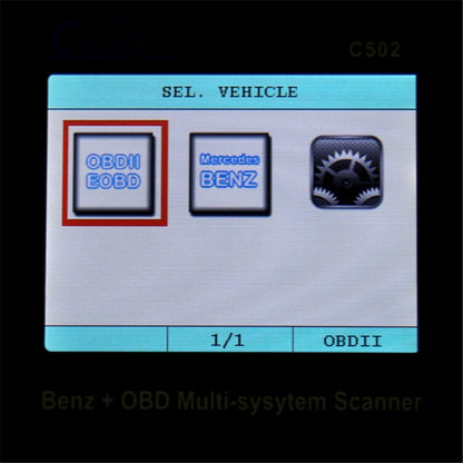 Creator C502 V7.6 Car OBD2 Multi-system Scanner Car Diagnostic Tool for Mercedes-Benz before 2016 All Models - In Car by buy2fix | Online Shopping UK | buy2fix