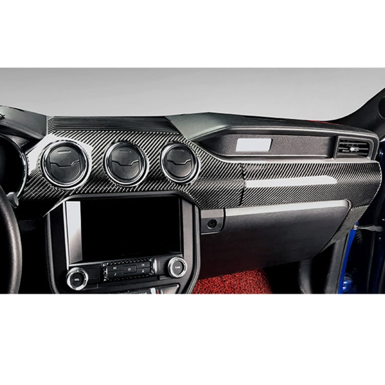 2 in 1 Car Carbon Fiber Dashboard Cover Panel Decorative Sticker for Ford Mustang -  by buy2fix | Online Shopping UK | buy2fix