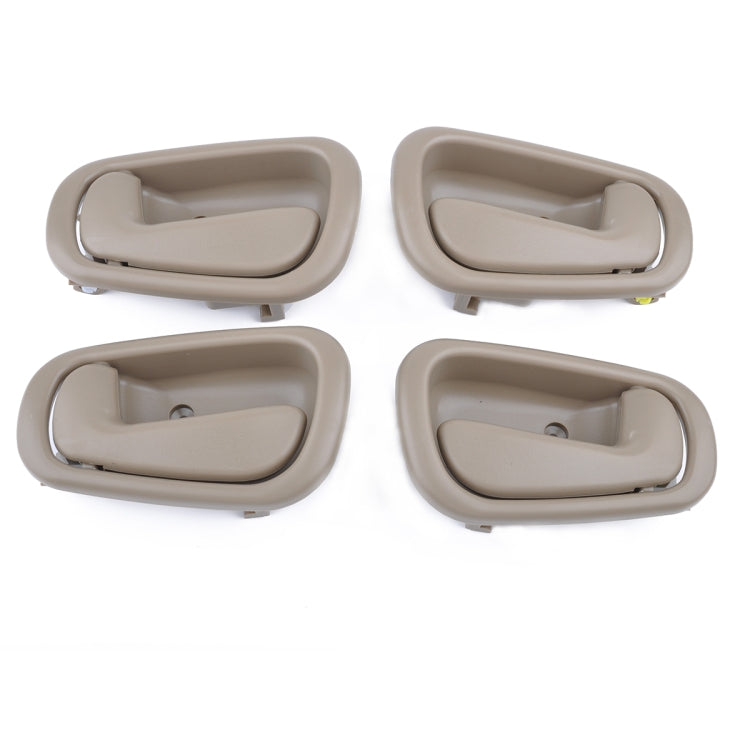 4 PCS Car Inner Door Handles 69205-02050RH / 69206-02050LH for Toyota Corolla 1998-2002 (Beige) - In Car by buy2fix | Online Shopping UK | buy2fix