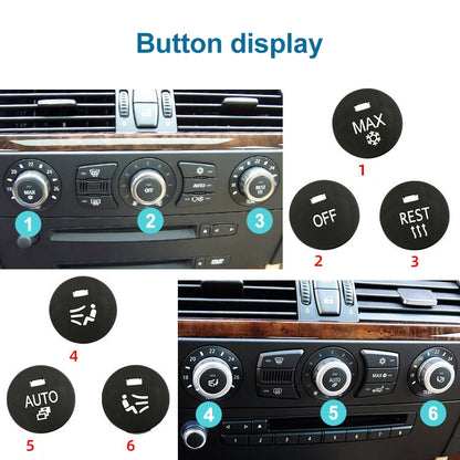 Car Air Conditioner Panel Switch Button REST Key 6131 9250 196-1 for BMW E60 2003-2010, Left Driving - In Car by buy2fix | Online Shopping UK | buy2fix