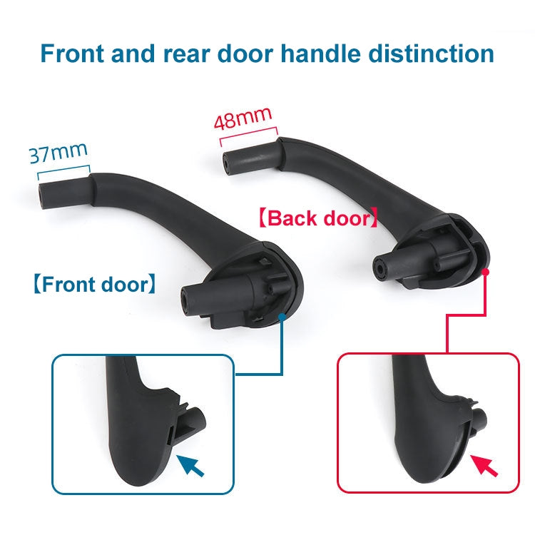 Car Front Left Inside Doors Handle Pull Trim Cover for Mercedes-Benz C-class W203 -2007, Left Driving (Grey) - In Car by buy2fix | Online Shopping UK | buy2fix