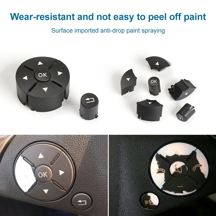 Car Right Side Steering Wheel Switch Buttons Panel for Mercedes-Benz W204 2007-2014, Left Driving(Black) - In Car by buy2fix | Online Shopping UK | buy2fix