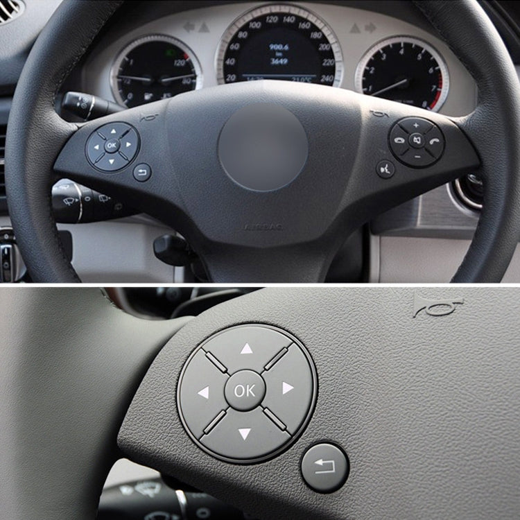 Car Left Side Steering Wheel Switch Buttons Panel for Mercedes-Benz W204 2007-2014, Left Driving(Grey) - In Car by buy2fix | Online Shopping UK | buy2fix