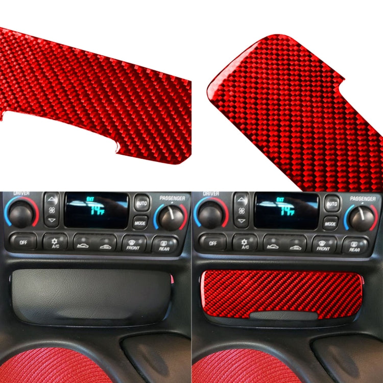 Carbon Fiber Car Power Outlet Cover Sticker for Chevrolet Corvette C5 1998-2004, Left Drive(Red) - In Car by buy2fix | Online Shopping UK | buy2fix