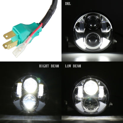 5.75 inch DC12V 6000K-6500K 40W Car LED Headlight for Harley - In Car by buy2fix | Online Shopping UK | buy2fix