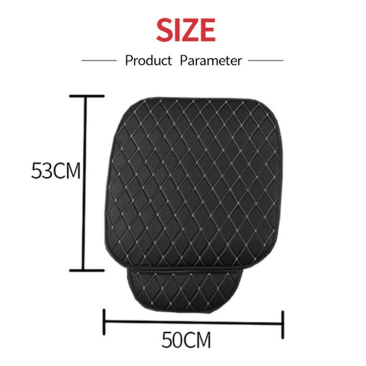 Car Seat Cushion Universal Simple Seat Cover Anti-slip Mat Auto Accessories (Coffee) - Seat Accessories by buy2fix | Online Shopping UK | buy2fix