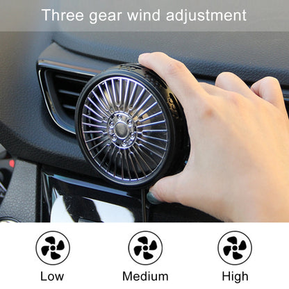 F203B Portable Car Air Outlet Sucker Electric Cooling Fan with Aromatherapy - Heating & Fans by buy2fix | Online Shopping UK | buy2fix