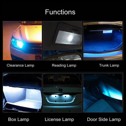 2 PCS T10 / W5W / 168 DC12-24V / 1.8W / 6000K / 140LM Car Clearance Light 4LEDs SMD-3030 Lamp Beads with Decoding & Constant Current (Yellow Light) - In Car by buy2fix | Online Shopping UK | buy2fix