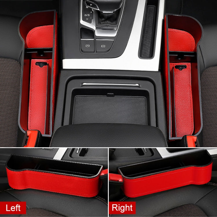 2 PCS Car Multi-functional Principal And Deputy Driver Seat Console Leather Box (Red) -  by buy2fix | Online Shopping UK | buy2fix