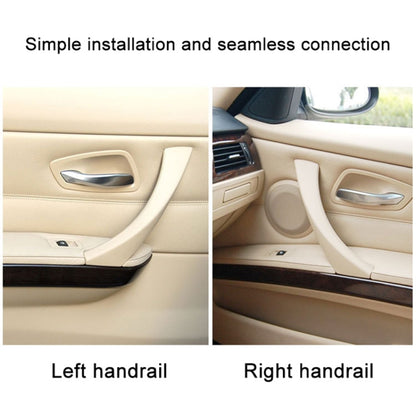 Car Left Side Inner Armrest Door Handle Assembly for BMW E90 2005-2012, Left and Right Drive Universal (Beige) - In Car by buy2fix | Online Shopping UK | buy2fix